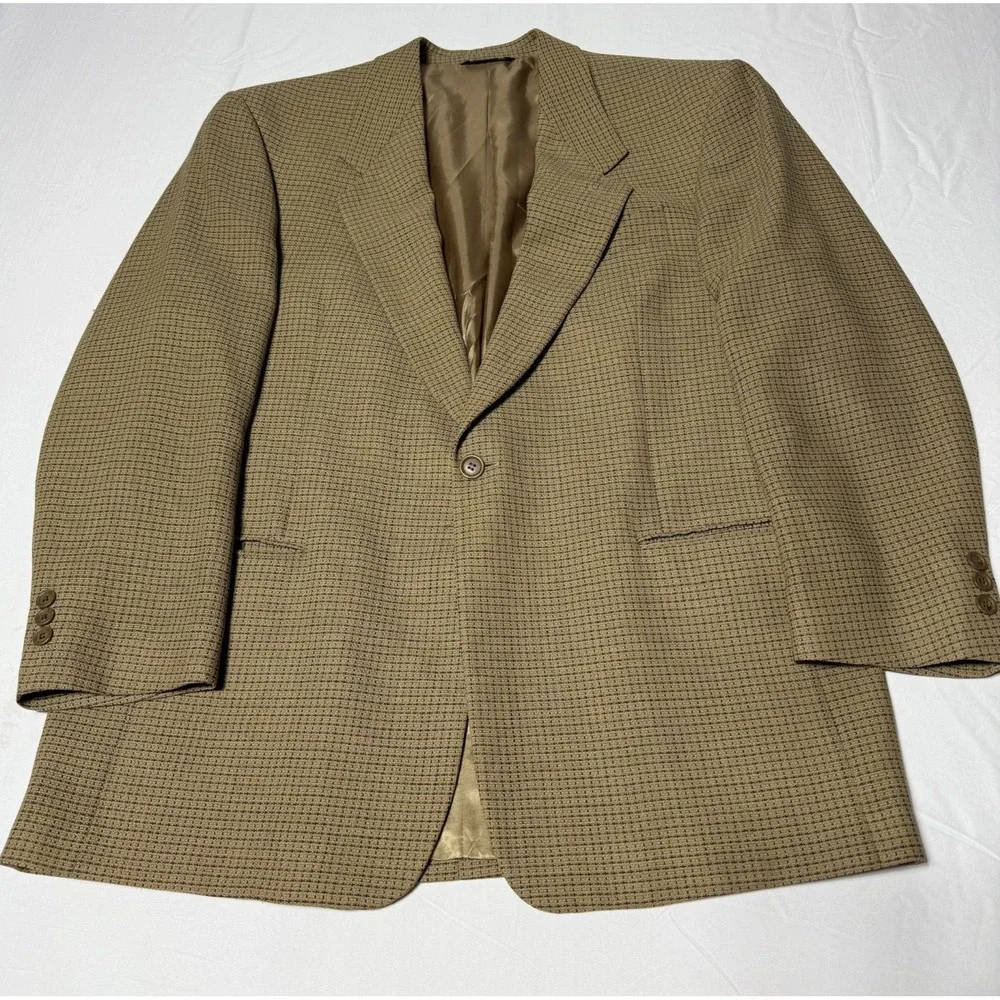 Vintage Harris And‎ Hobbs Wool Blazer Tweed Check Men's Size 42 Reg